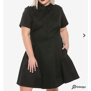 Button front collared dress
